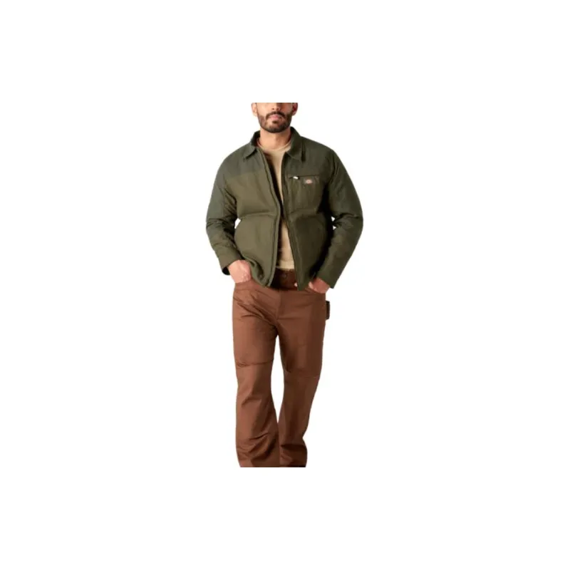 Dickies Waxed Canvas Service Jacket Jackets Coats Men's Green-1