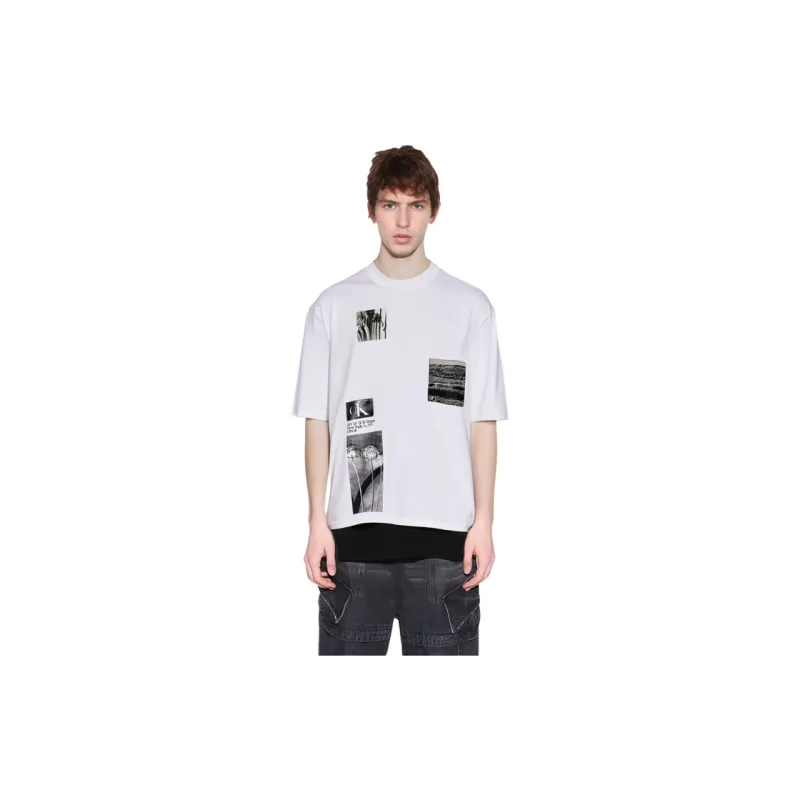 Calvin Klein T Shirts Men YAF Ivory-7