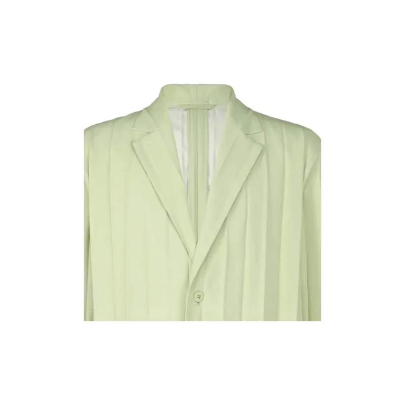Homme Plissé Issey Miyake Edge Ensemble Pleated Blazer-3