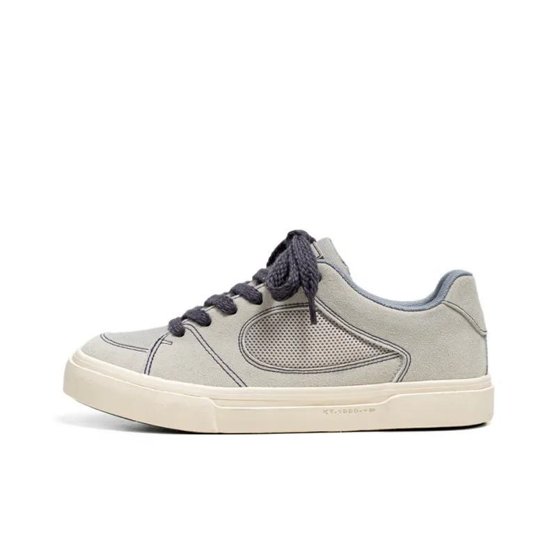 OUGLEMEN Wear-resistant Lightweight Breathable And Non-slip. Low-Top Skateboard Shoes Men's-1
