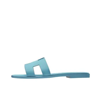 HERMES Oran Slide Slippers Women's Dorset Blue