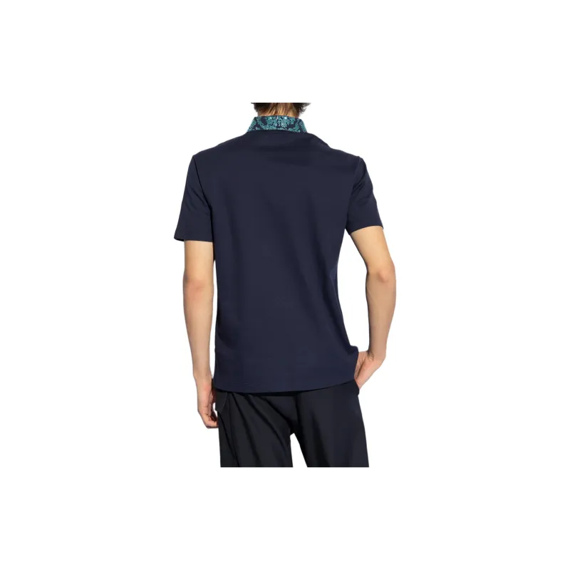 VERSACE Glass Crystal embellished Polo Shirt-2
