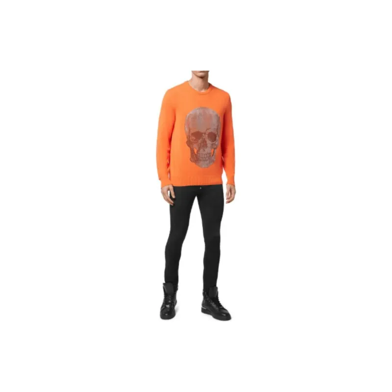 PHILIPP PLEIN Skull Print Crewneck Sweater-1