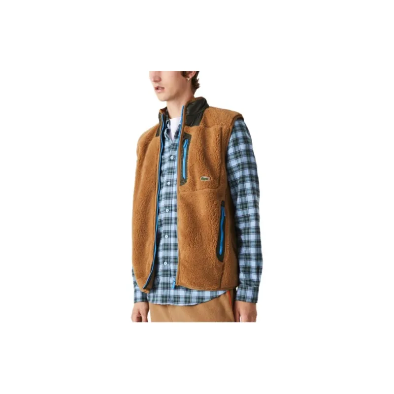 LACOSTE Vests Men Brown-2