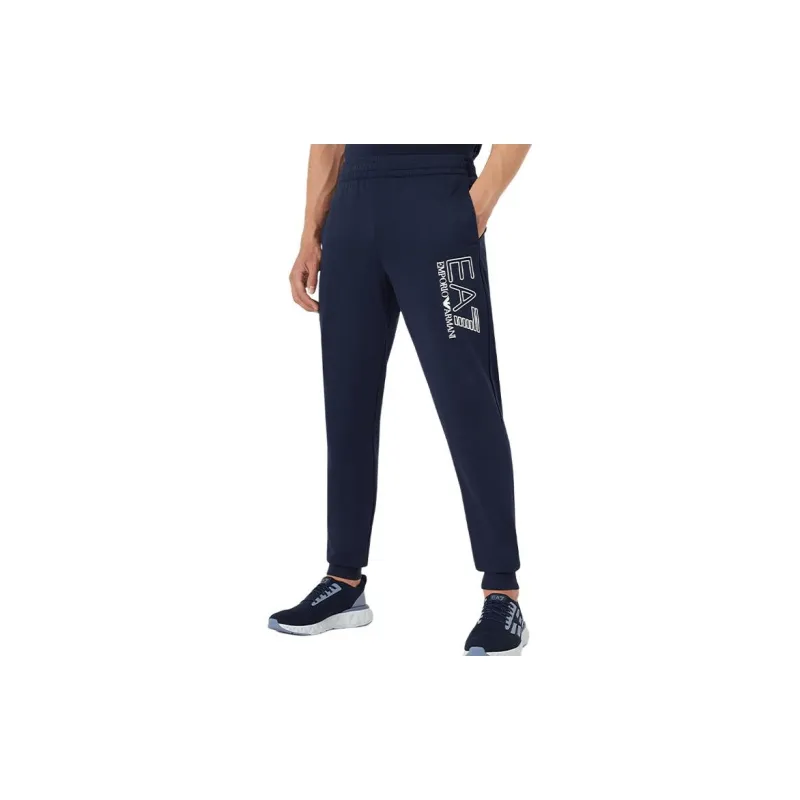 EMPORIO ARMANI EA7 Knitted Sweatpants Men Blue-2