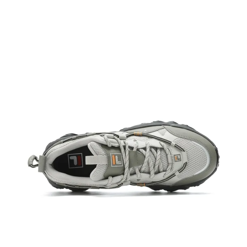 FILA FLUID 5 Anti-Slip Wear-Resistant Low-Top Running Shoes Men's Gray Green-3