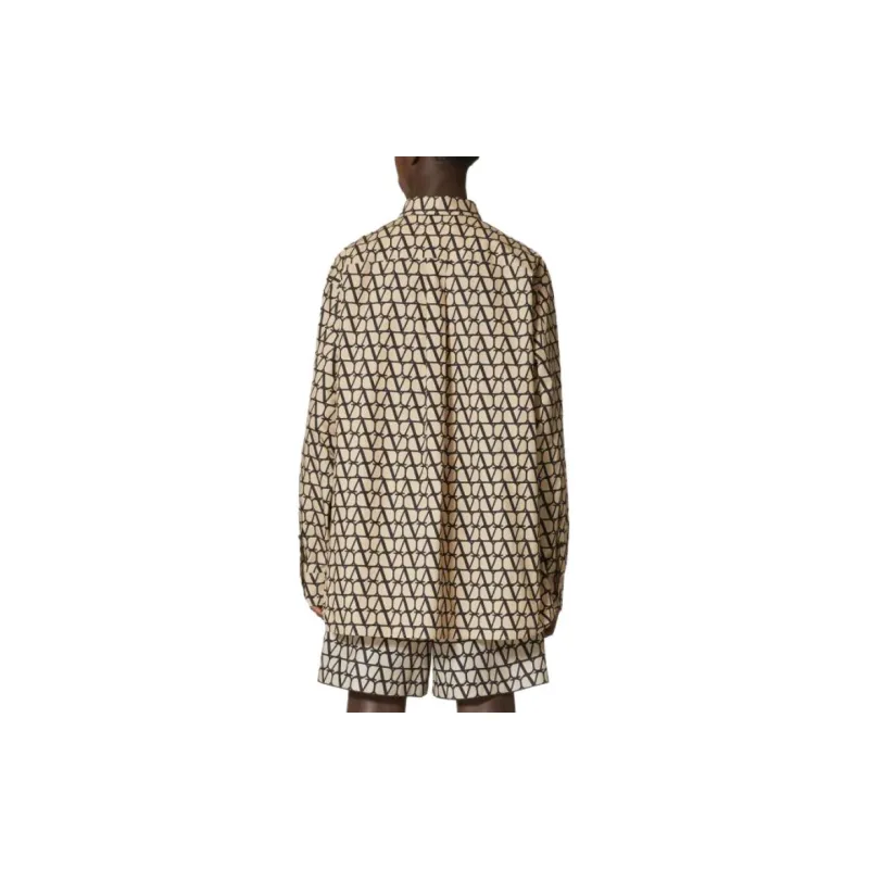 Valentino Toile Iconographe Motif Buttoned Shirt-2