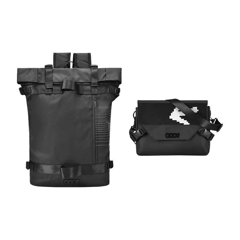 COEXISTENCE Polyester Basketball Backpack Large Size Unisex Dark Gray-6