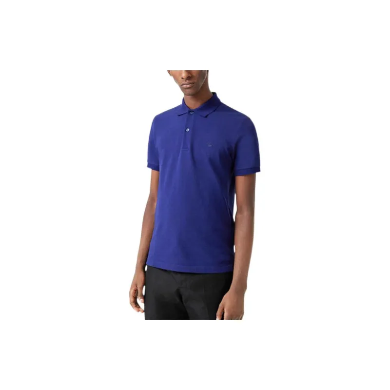 Burberry Polo Shirt Men's Purple Blue-2