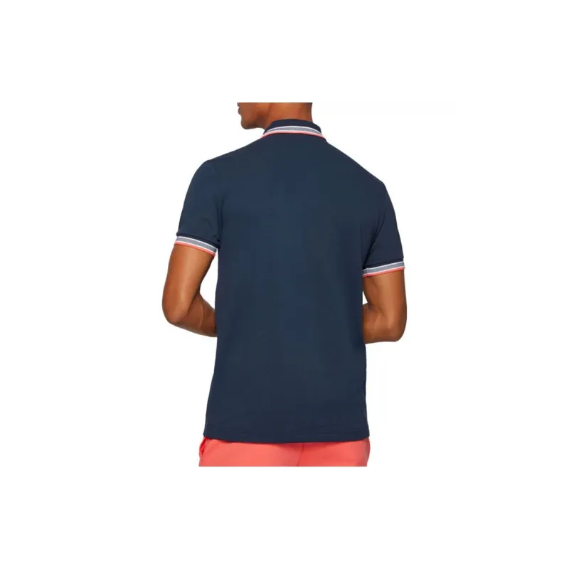 HUGO BOSS Short Sleeved Polo Shirt Men's Dark Blue-3