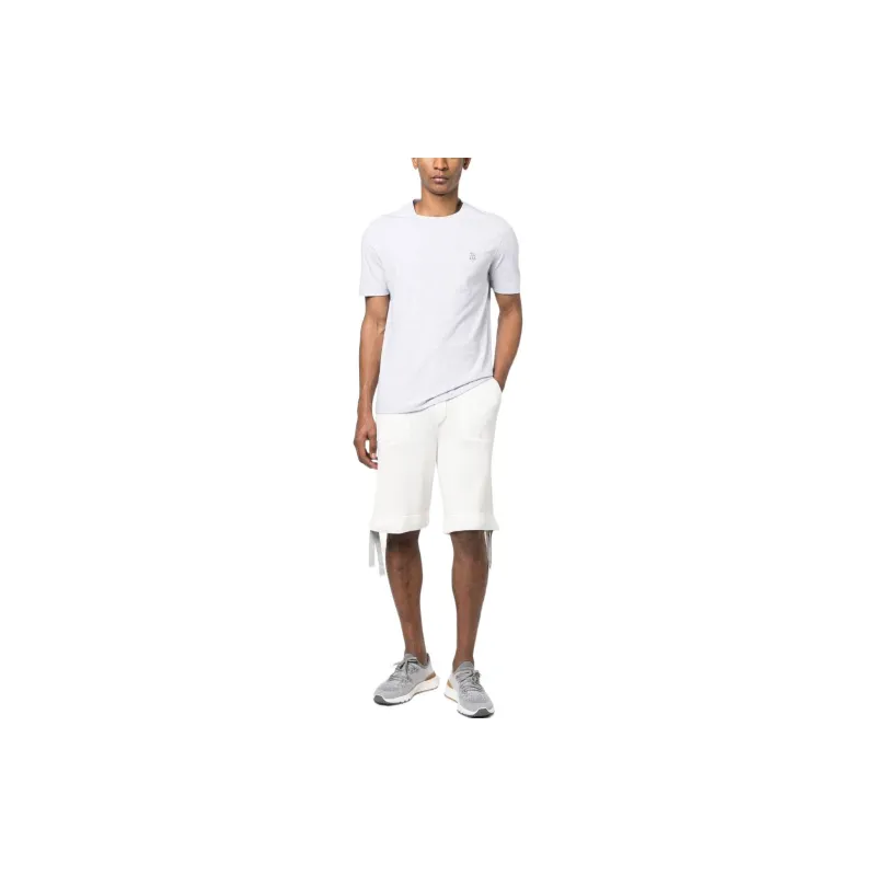 Brunello Cucinelli T Shirts Men Light Gray-2