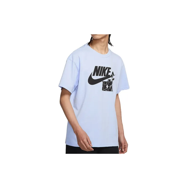 Nike T Shirts Men Light Blue-2