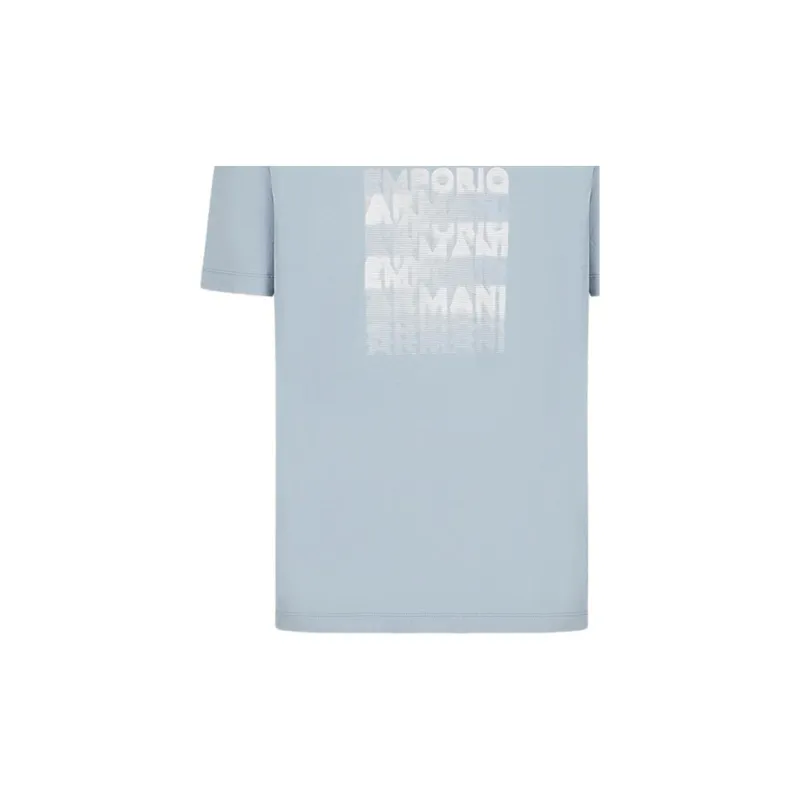 EMPORIO ARMANI T Shirts Men Light Blue-4