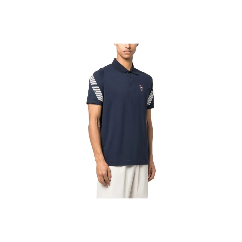 EMPORIO ARMANI Polo Shirts Men Blue-3