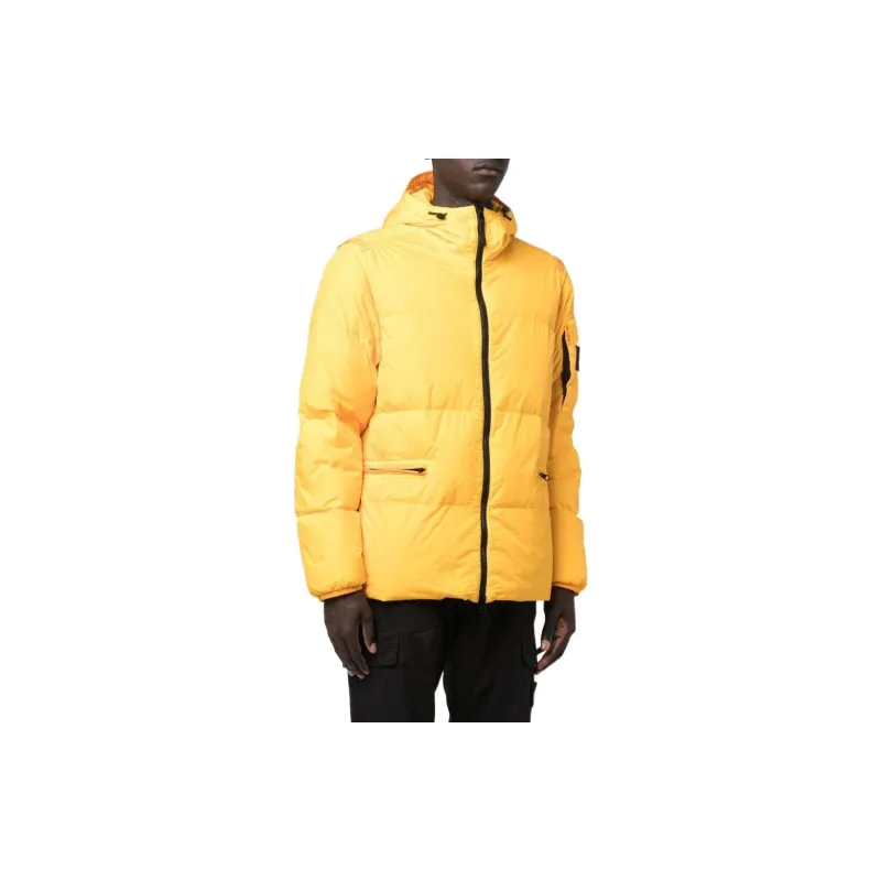 STONE ISLAND Down Jackets Men Yellow-2