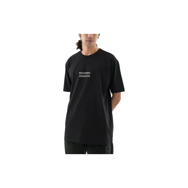 Maharishi Logo embroidered Organic Cotton T shirt-2
