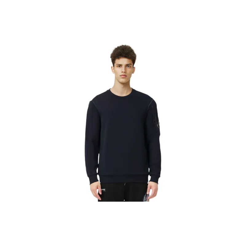 C.P.Company Lens Detailed Light Fleece Sweatshirt-2