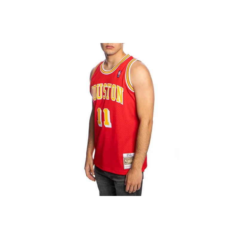 Mitchell Ness Basketball Jerseys Unisex Red-4