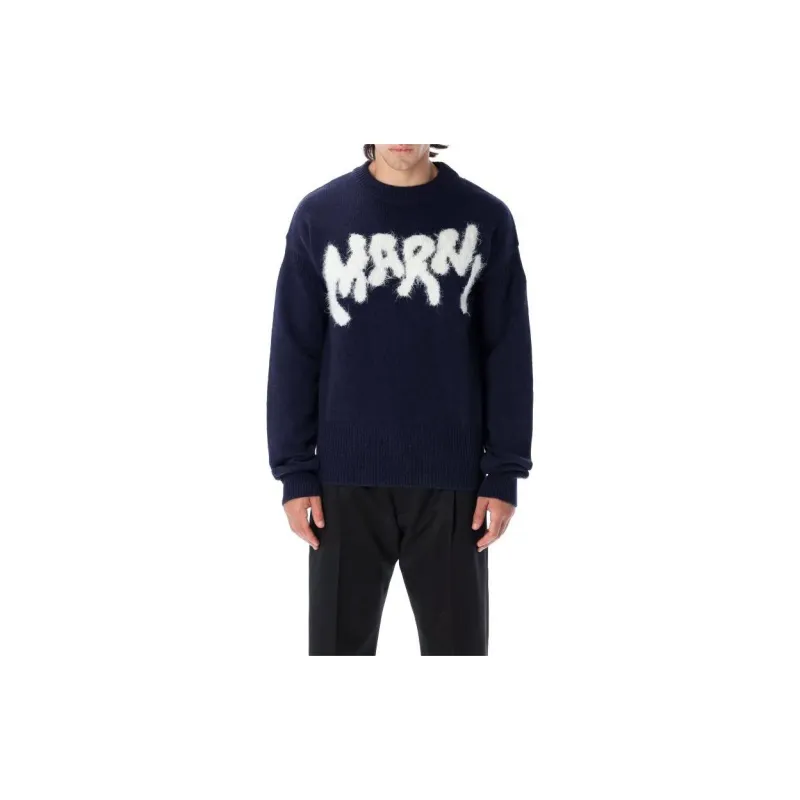 MARNI Sweaters Men Blue-4