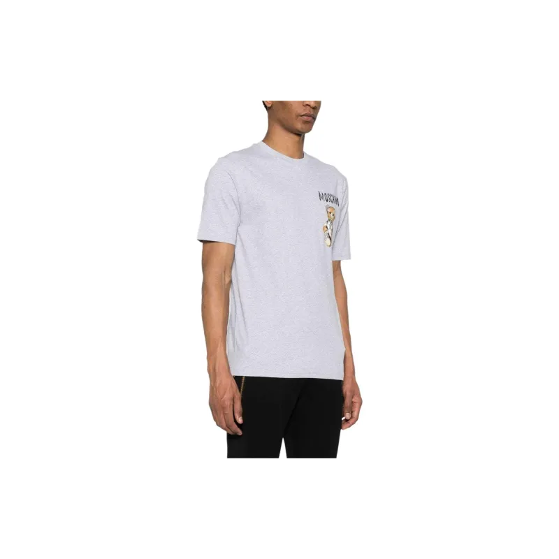 MOSCHINO Logo Printed Crewneck T Shirt-3