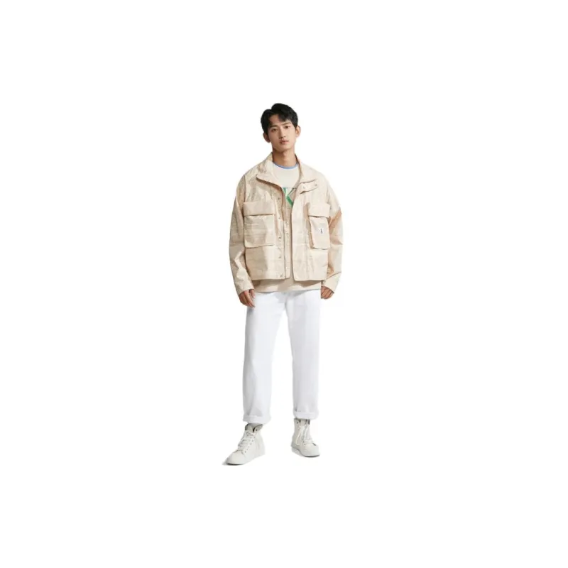 CALVIN KLEIN Jacket Men's Light Khaki-2