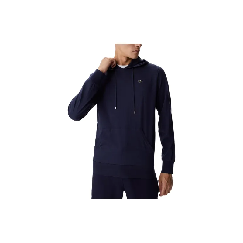 LACOSTE Hooded Cotton T shirt Sweatshirt Men's Blue-2