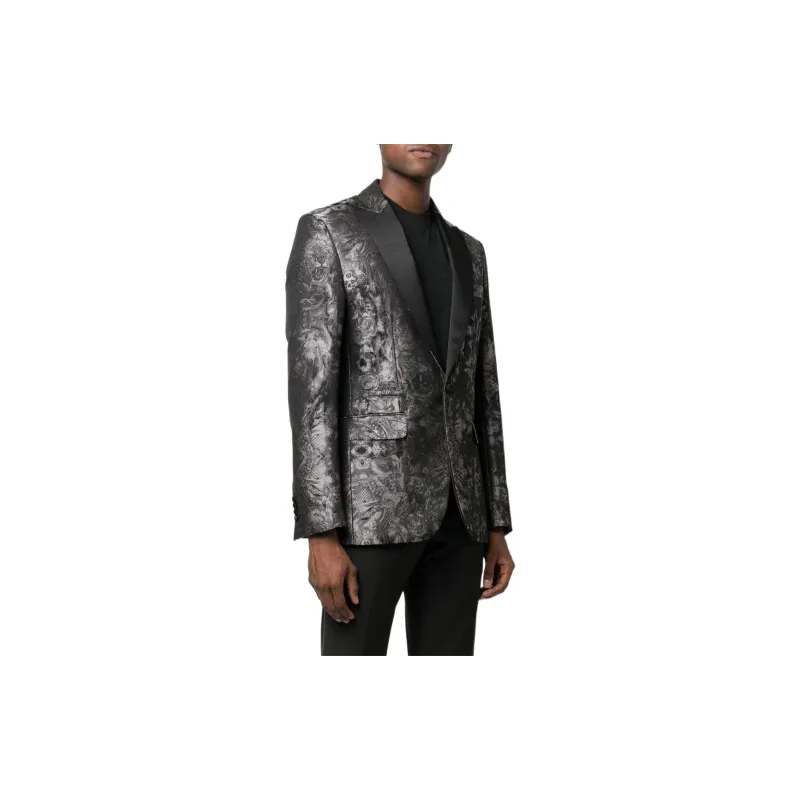 PHILIPP PLEIN Gothic Plein Jacquard Blazer-3