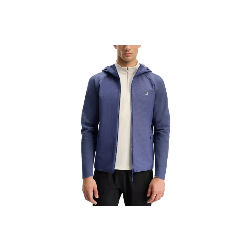 FILA Fitness Jacket Men's Light Gray Blue-3