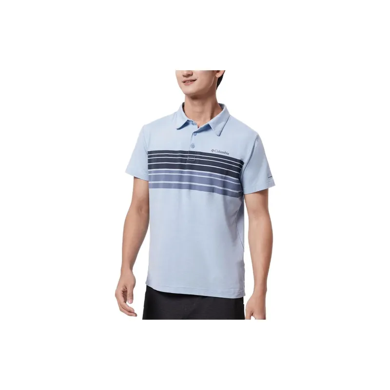 Columbia Polo Shirts Men Blue-4