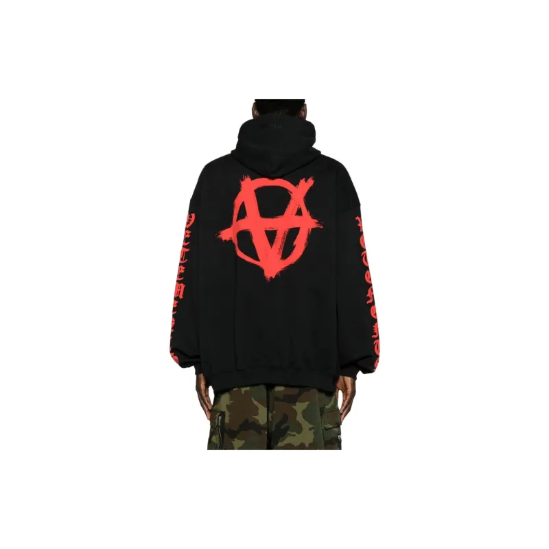 Vetements Reverse Anarchy Printed Hoodie-3
