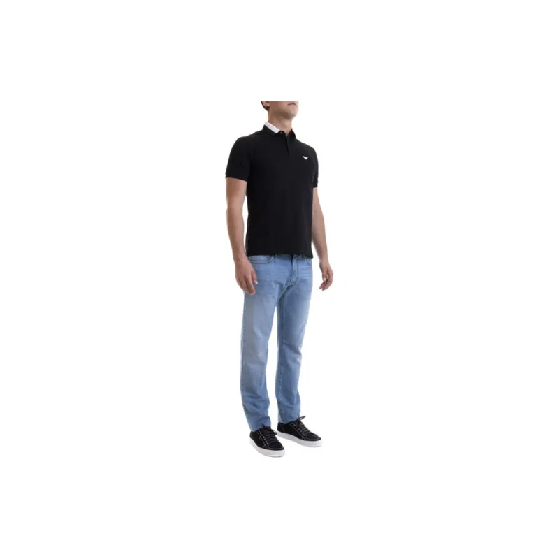 EMPORIO ARMANI Polo Shirts Men Black-4