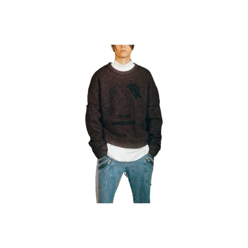 The Last Redemption FW22 Sweater Men's Grape Purple-4
