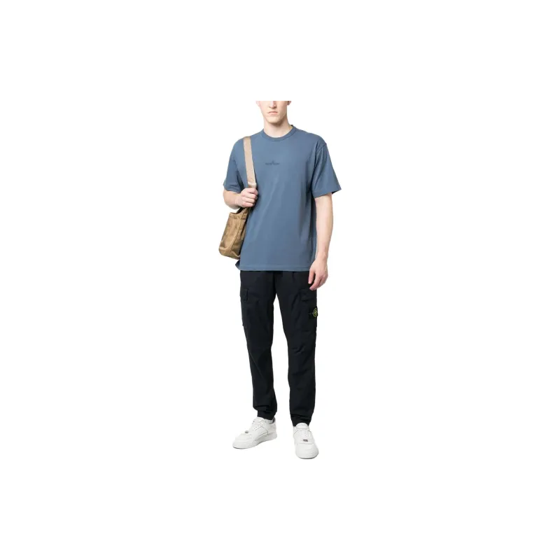 STONE ISLAND T Shirts Men Blue-1