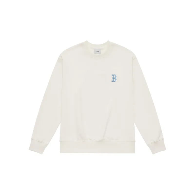 MLB Boston Red Sox MONOGRAM Collection 24FW Sweatshirt Unisex Cream-1