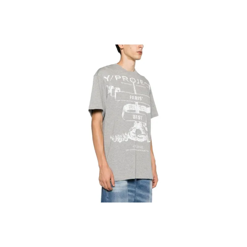 Y/Project T Shirts Unisex Gray-3