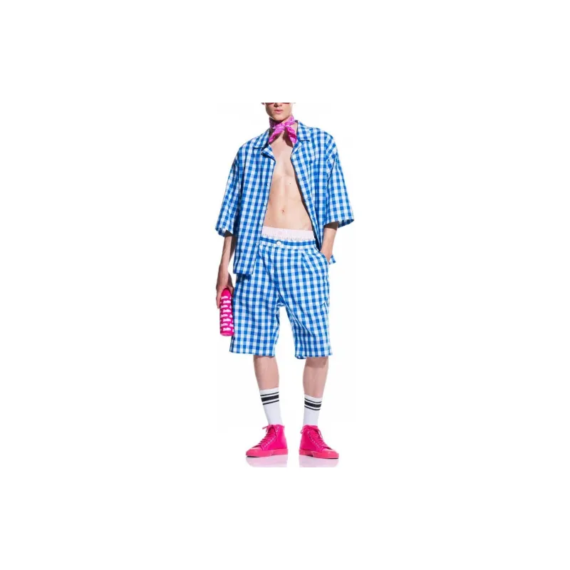Barbie X ZARA X Barbie Co-brand Shirts Men Blue-4