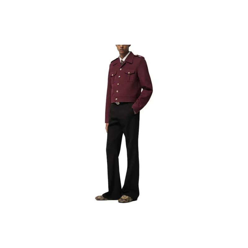 LOUIS VUITTON Classic Officer Wool Jacket-1