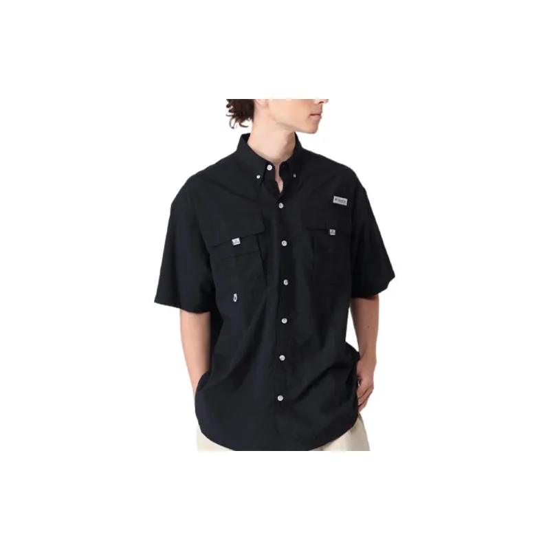 Columbia Fishing Collection City Outdoor Collection Shirt Men's Black-2