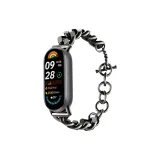 [Upgraded Same Style Link Buckle Metal Wristband]Black+Black Connector