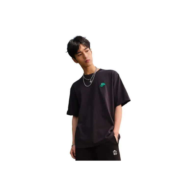 MLB Drop Shoulder Sleeve T Shirt Unisex Charcoal Gray-2