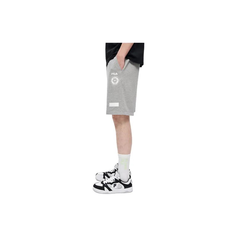 FILA FUSION Casual Shorts Men Silver Moon Heather Gray-3
