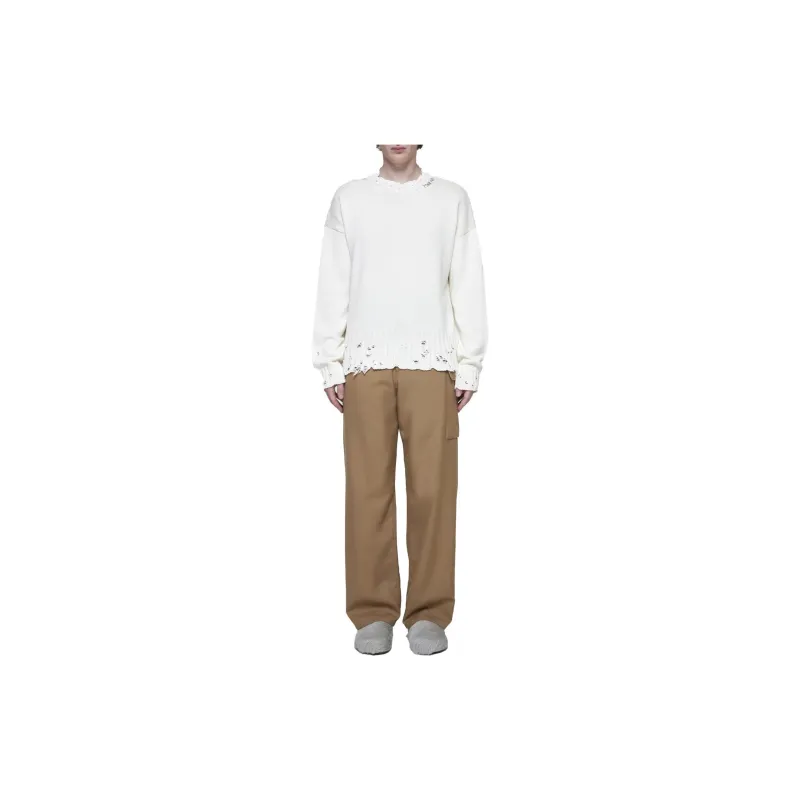MARNI Distressed Crewneck Knitted Jumper-2