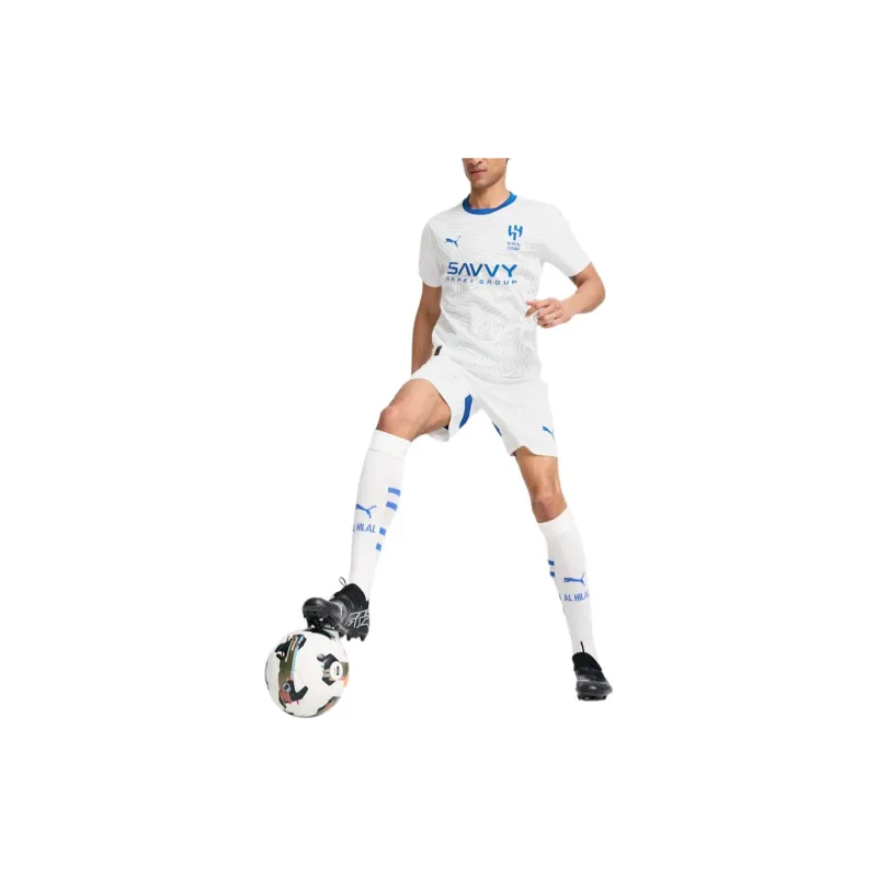 PUMA DRYCELL Al Hilal Saudi F.C. 24/25 Away Replica Jersey Men Soccer Jerseys Men's White & Blue Color Scheme-3
