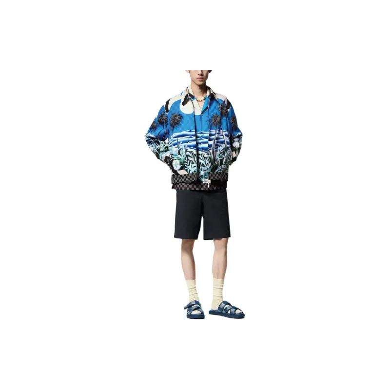 LOUIS VUITTON Printed Viscose Blouson-1