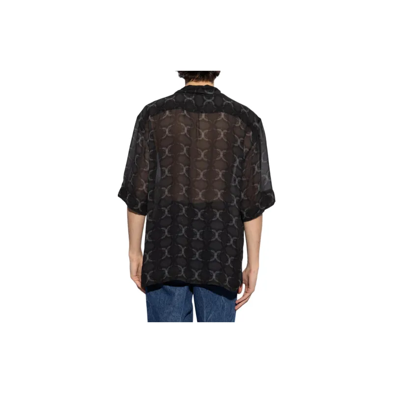 DRIES VAN NOTEN Pattern Printed Short Sleeved Buttoned Shirt-2