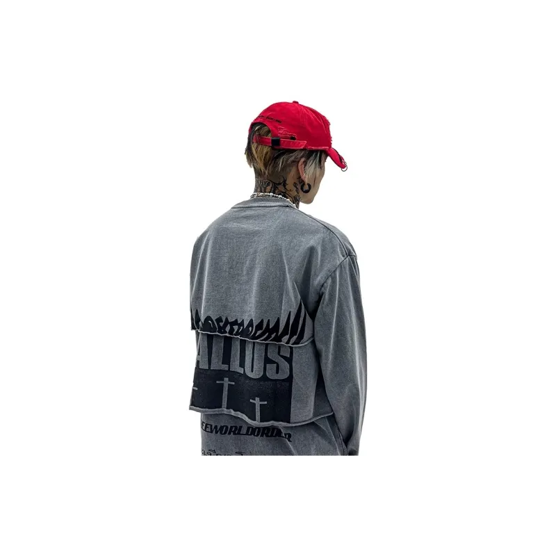 FREE WORLD ORDER Crew Neck Long-Sleeved T-Shirt Unisex-6