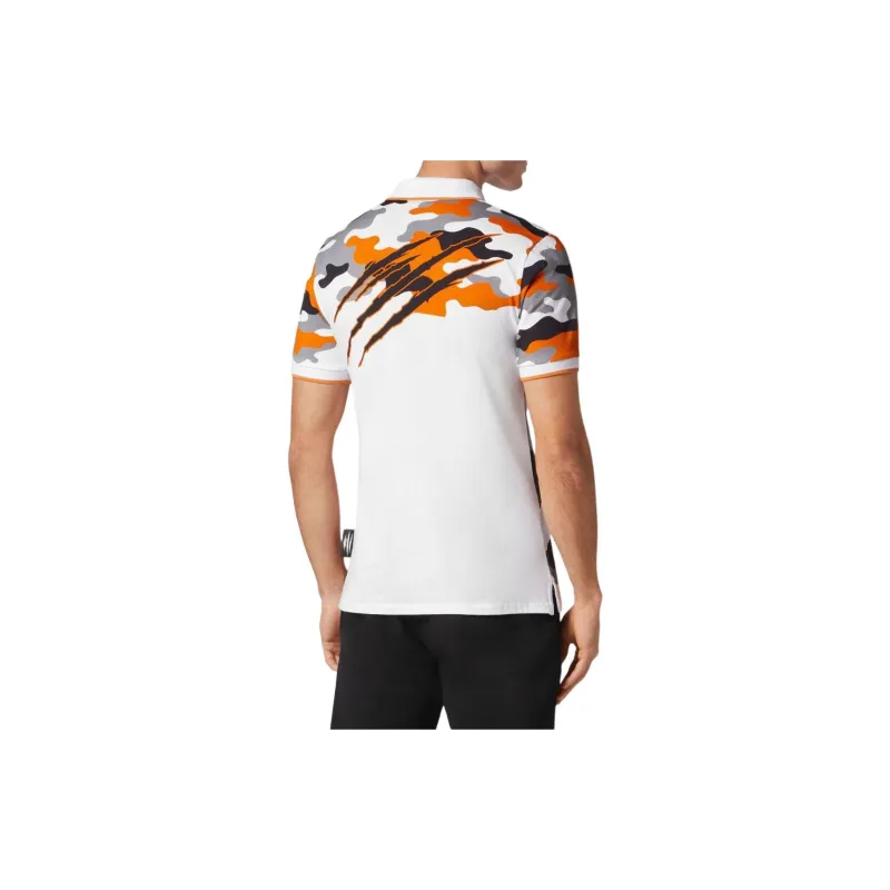 PLEIN SPORT SS24 Polo Shirt Men's White-2