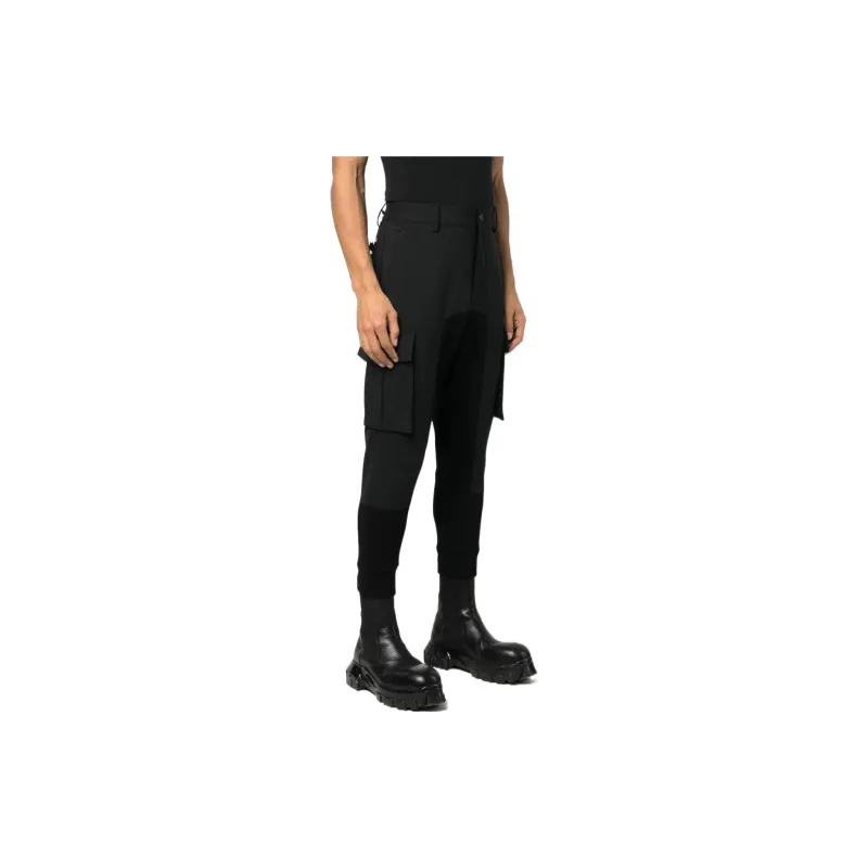 DSQUARED 2 Panelled Cropped Tailored Cargo Trousers-3