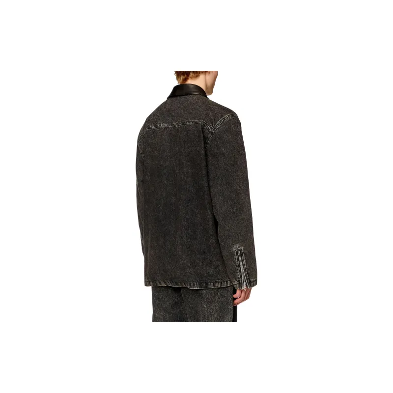 DIESEL L Stoller Leather Jacket-2