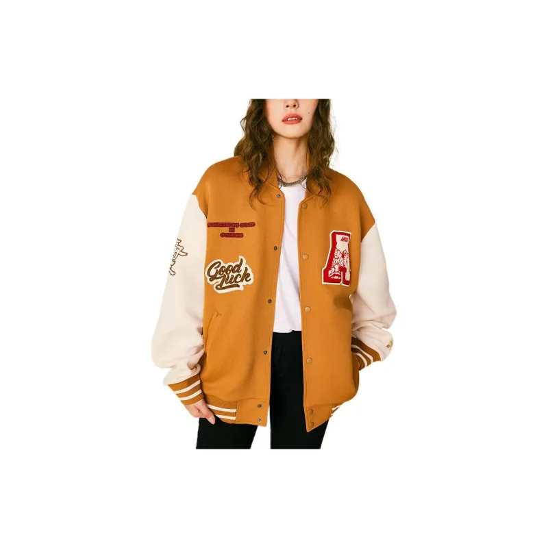 Anta Baseball Jacket Unisex Yellow-2